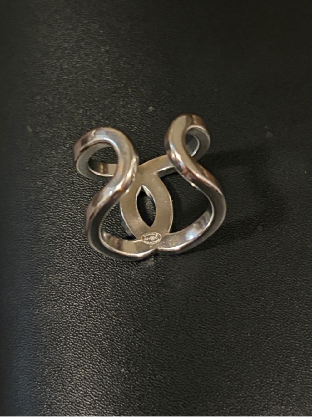 🔗 (SIZE 6.5) CC open metal cuff RING 💅 - Picture 6 of 16